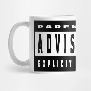 Parental Advisory Explicit Lyrics Mug